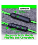 Plextone in-Ear Wired Gaming Earphone Green (G30) - Image 2